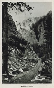 Canyons of Colorado: Boulder Canon (foto a p/b)