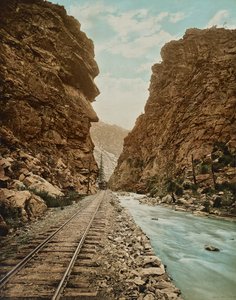 Clear Creek Canyon, Colorado, cerca de 1899 (photolitho)