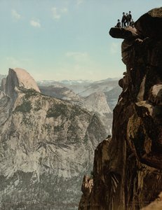 Glacier Point e South Dome, Vale de Yosemite, Califórnia, publicado em 1898 (foto)