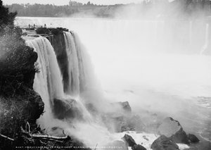 Horseshoe Falls de Goat Island, Niagara, c.1880-97