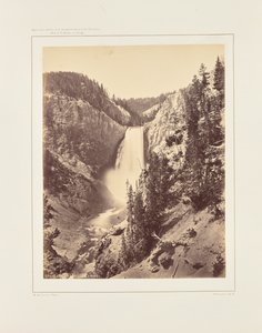 Cascatas Inferiores do Yellowstone, vista de perto de William Henry Jackson