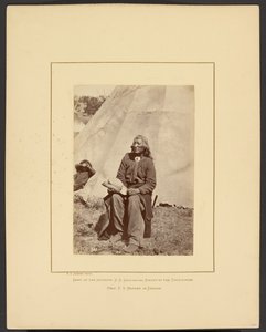 [Washakie ou Atira o Búfalo que Corre, Shoshone, Montanhas do Rio Wind, Wyoming]
