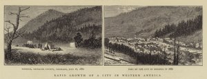 Crescimento rápido de uma cidade na América Ocidental de William Henry James Boot