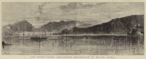 Missão Anti-Escravatura de Sir Bartle Frere, Vista de Mascate, Arábia de William Henry James Boot