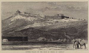 Palácio de Verão do Xá da Pérsia em Teerã de William Henry James Boot