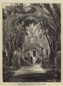 O jardim, Shepheard&39;s Hotel, Cairo de William Henry James Boot
