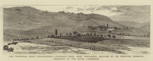As Negociações de Paz de Transvaal, a Fazenda de Cockran, perto de Newcastle, ocupada por Sir Hercules Robinson, Presidente da Comissão Real de William Henry James Boot