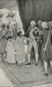 Os Filhos do Sultão Tippu são recebidos por Lord Cornwallis como reféns de William Henry Margetson