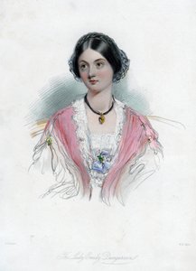 Lady Emily Dungarvon, século XIX. de William Henry Mote
