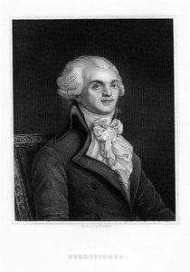 Maximilien Robespierre, um dos líderes da Revolução Francesa, século XIX