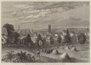Reunião da Royal Agricultural Society em Taunton, General View of Taunton, de Belmont
