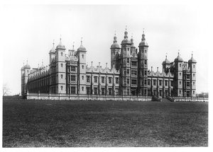 Donaldsons Hospital, construído 1833-51 (foto bw) de William Henry Playfair