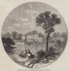 O Príncipe de Waless Visita ao Duque de Newcastle, Vista de Clumber