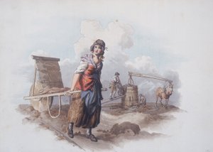 Fabricante de tijolos, 1808 de William Henry Pyne
