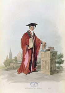Doutor em Direito Civil na Universidade de Oxford de &39;Costume of Great Britain&39;, 1805 (impressão) de William Henry Pyne
