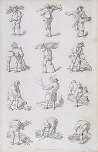 Ilustração de &39;Gravuras de figuras rústicas: para o embelezamento da paisagem&39;, 1815 de William Henry Pyne