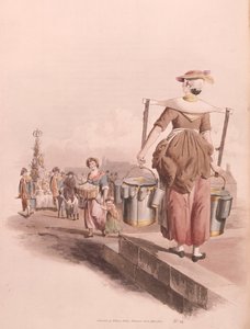 Milkmaid, 1808 de William Henry Pyne