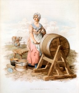 Mulheres fazendo manteiga, 1808