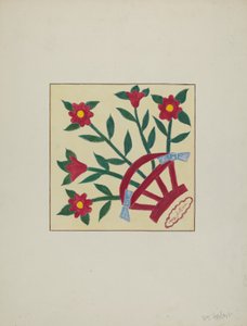 Pieced Quilt 1 Square, c. 1940.