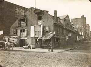 Corrida Street Wharf, Delaware Avenue na Race Street, 1867