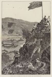 Esportes Atléticos em Grasmere, a Corrida dos Guias, arredondando a Bandeira em Howe de Prata (gravação)
