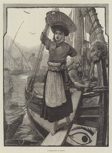 Uma rapariga pescadora de Lisboa