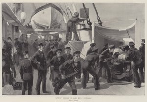 Exercício de ação a bordo do HMS Australia