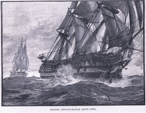 Linha britânica de navios de batalha AD 1836