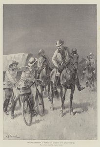 Ciclistas trazendo uma mensagem para Jameson de Joanesburgo