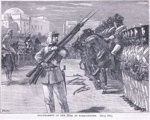 Desarmamento do dia 26 em Barrackpore 1857 AD