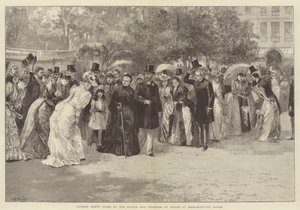 Festa de jardim dada pelo príncipe e princesa do País de Gales em Marlborough House