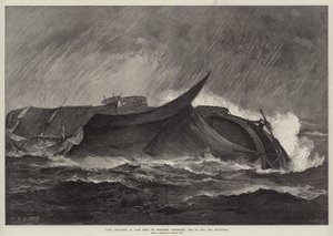HMS Eurydice como a última vista por Benjamin Cuddiford, um dos dois sobreviventes