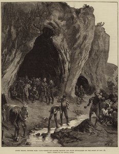 Lundi Khana, passagem de Khyber, caverna onde Sir Samuel Browne e o pessoal acamparam na noite de 23 de novembro