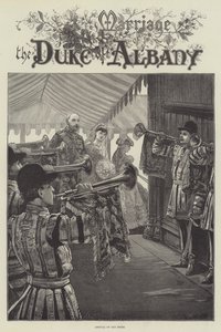 Casamento do duque de Albany, chegada da noiva