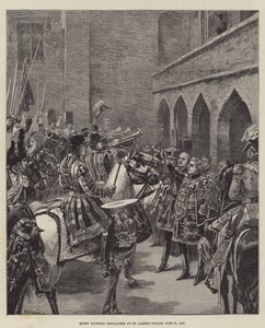 Rainha Victoria proclamou no Palácio de St. James, 21 de junho de 1837