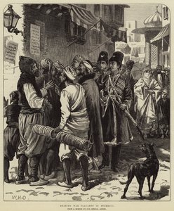 Lendo Placards de Guerra em Stamboul