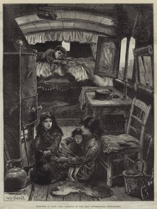 Esboços de vida cigana, Interior de Van perto de Latimer Road, Notting Hill
