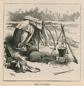 Esboços da Vida Cigana; Tenda no Hackney