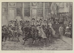 O 150º aniversário dos Gardes du Corps da Prússia, Reiterfeste na Escola de Equitação, Potsdam