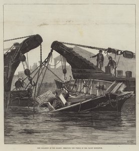A Colisão no Solent, removendo o Naufrágio do Visco do Iate de William Heysham Overend