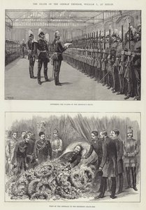 A morte do imperador alemão, William I, em Berlim