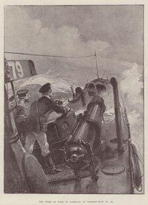 O duque de York no comando do Torpedo-Boat n º 79