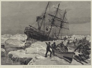 A Expedição Ártica Eira, naufrágio da Eira, em 21 de agosto de 1881, perto de Cape Flora, Franz Joseph Land