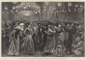 Os ingleses no Cairo, visitando os Dervixes Uivantes na Mesquita de Mohammed Ali