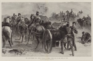 A guerra greco-turca, o príncipe Nicolau da Grécia sob o fogo na batalha de Mati