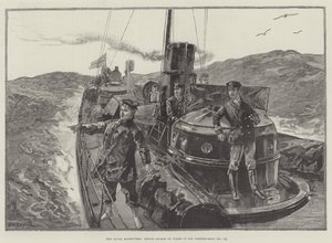 As manobras navais, Prince George of Wales em seu Torpedo-Boat (n. 79)