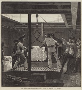 Viagem do Príncipe de Gales à Índia, levando gelo a bordo do HMS Serapis