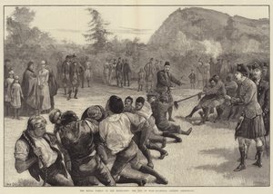 A Família Real nas Terras Altas, o Cabo de Guerra-Balmoral contra Abergeldie