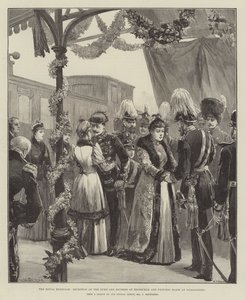 O casamento real, a recepção do duque e da duquesa de Edimburgo e a princesa Marie em Sigmaringen