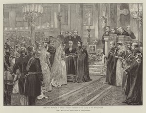 O casamento real em Berlim, cerimônia de casamento na capela do palácio real